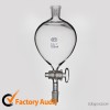 High boron silicon 3.3 thick walled spherical liquid funnel