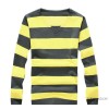 V Mens Fashion stripe collar head multicolor leisure men's sweater sweater factory direct tide