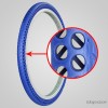 自行车轮胎 自行车外胎 免充气轮胎 26寸x13/8 602 蓝
