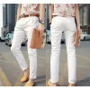 Summer men's casual pants color pants nine slim high-quality cotton one generation