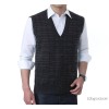 A 2015 old men on behalf of the new spring wool sweater vest men's printing