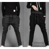 Men fall fashion Korean hit color drawstring trousers waist elastic waist pants men's casual pants