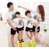 Children summer 2015 new mother and mother of a family of three are family wear short sleeved T-shir