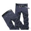 The spring and autumn new men's plaid pants SLIM STRAIGHT Pants Slacks and a generation of fat