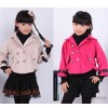 2014 children children jacket coat girls cardigan Korean bat woolen coat single children's clothing 