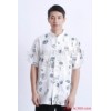 Men's short sleeved linen costume short sleeved shirt M0005 China Dragon