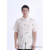 Chinese collar cotton short sleeved man in the national costume of short sleeved summer men linen ja