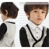 Spring 2013 children children cotton long sleeved T-shirt shirt Institute wind fake two long sleeved