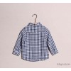 Autumn and winter the new boy's lattice shirt sleeve children's shirt cotton quality and multi - col