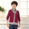 Fake two sets of children sweater Korean England College style shirt collar sweater bag mail Boy Sco