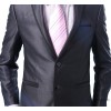 Dandy dark grey suit male men's business high-end men's suits wedding tuxedo