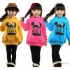 2013 new kids Korean winter sweater baby children suit small girls with cashmere thickened Tong Weiy