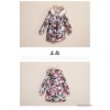 2014 kids Adidas girls girls floral hooded cotton padded jacket Korean waist jacket cotton jacket X