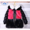 The female's 2013 new winter long mink fur coat jacket thick baby children clothes