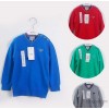 Children in the children's clothing boutique boy sweaters cotton sweater simple heart-shaped collar