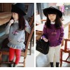 Our children's children's clothing wholesale Adidas sweet black fungus rose petal girls knit sweater