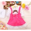 Spring girl knit cotton fabric shy little girl O special children T-shirts wholesale