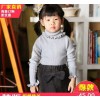 The Korean version of spring color sleeve head flounce all-match girls knit turtleneck sweater femal