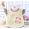 The new child sleeveless smock old cow 8100 crystal bear happy dinner jacket cashmere waterproof apr