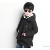 2014 new winter children children jacket children long warm hooded with feathers