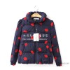 Autumn and winter clothing embroidery girls lips down jacket down jacket warm winter bud collar down