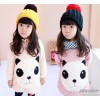 2013 children wear new winter dress skirt girls adorable cartoon bear children A word skirt