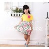 In the summer of 2015 Korean Girls Dress Chiffon floral skirts Girls Dress Small Tong Gong