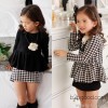 Children's clothing wholesale factory direct group of spring 2014 Korean girls Houndstooth girls dre