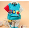 2015 new suit for children dawn 7026 fruit paradise child short suit baby