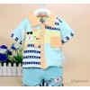 The summer suit for children 6530 dragon bean children cotton shirt T-shirt shorts boy casual shorts