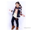 Three piece suit winter new Korean boy girl fashion sweater suit ship camouflage upset children