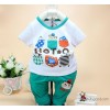 2015 new suit for children dawn 7010 animal paradise baby odet short sleeved suit