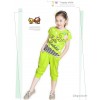 Korean foreign trade in summer suit for girls children children's sports wear short sleeved clothes 