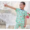 Children's cartoon children bamboo fiber cotton short sleeved set two piece suit for children in the