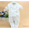 2015 spring and autumn suit for children long Qi lace underwear two newborn babe baby cotton suit