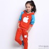 2015 new Korean girls suit for children spring Apple two piece suit in children's children