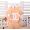 The new summer children suit female baby Audel fight lace short sleeved Shorts 2 piece set Silport 6