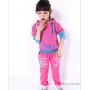 Girls set 2014 new girls spring Korean children children's sport suit female leisure two piece