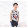 Wholesale handsome striped cartoon lion pattern leisure boy set