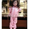 Children's clothing wholesale Korean boy girl angel wings thick fleece children suit suit for childr