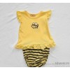 Cute cute tradechildrenset sleeveless striped shorts knitted wear