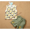 Genuine cool duck cushions summer Kids Boys cartoon two piece suit for children K1357 mother