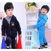 Bianchi's Korean spring baby boys and girls sport suit suit velvet suit suit for children