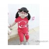 2013 Korean children summer boy girl panda pure children suit manufacturers selling children's cloth