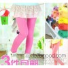 The spring and autumn loss clearance children Leggings 2015 new spring cotton candy color.