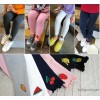 2015 new winter girls high elastic cotton trousers all-match backing multicolor Leggings are girls