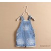 Foreign trade baby garment washed denim suspender shorts pants 5032207 children