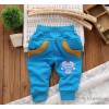 Pui Ling Bei Li can kaidangku children pocket color printing standard cotton knitted pants trousers 