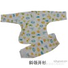 The newborn baby cotton knit cardigan suit pants trimmed collar sweater Maoku