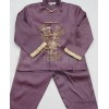 Unique baby suit dress costume embroidery Children Summer children 8332/ purple